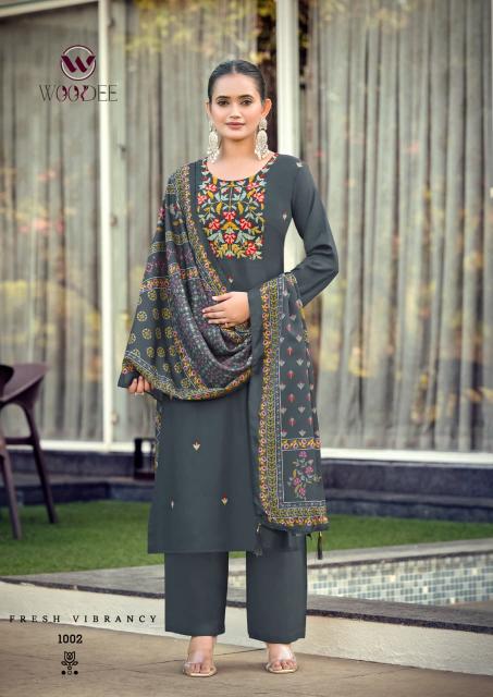 Woodee rutvi 3pcs kurtis wholesale